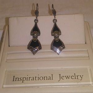 Catherine Popesco France Earrings Inlaid Stones